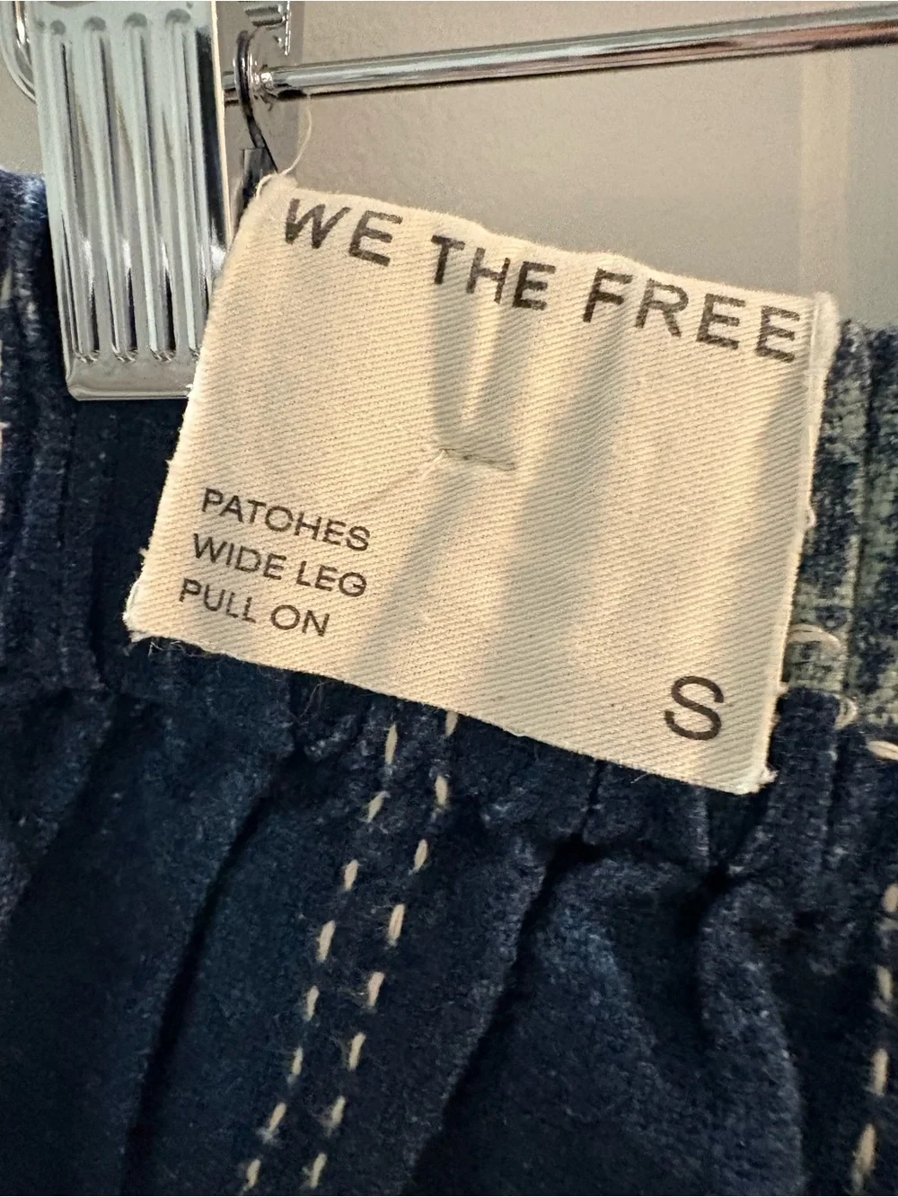 Free people patches wide leg pull on pants